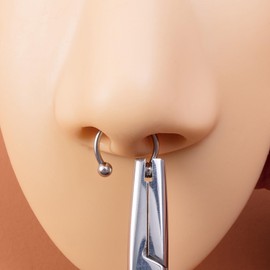 4mm Piercing Ball Removal Install Tool,Stainless Steel Dermal Anchor Forceps for Dermal Tops Unscrew or Screw Ball Pliers for Nose Septum Earrings Lip Stud Ring