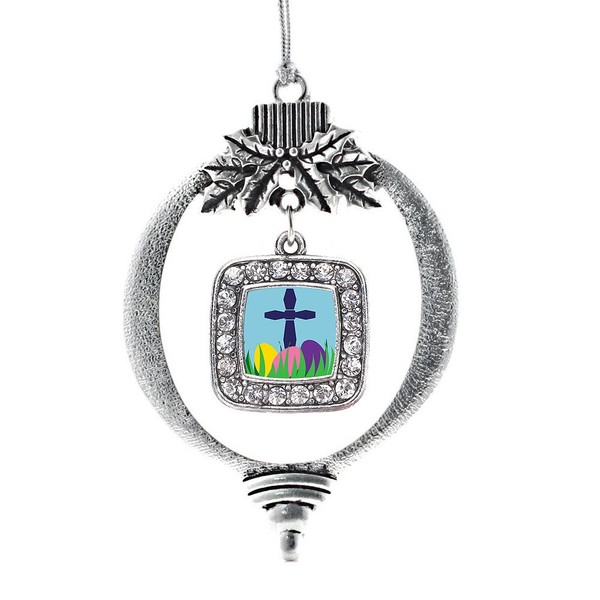 Inspired Silver - Easter Cross & Eggs - Silver Christmas