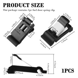 Fuel Door Spring Clamp OEM# 77360-02020 77360-35040,Gas Door Spring Clip Compatible with Toyota RAV4 Camry 4Runner,Scion xB tC,Lexus ES250 ES350 ES300h,Standard Car Accessories (77360-02020)