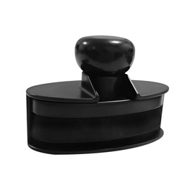 FALVFUN Car Tire Shine Applicator Brushes, Large Automobile Tyre Detail Dressing Applicator with Storage Stand, Soft & Portable Vehicle Wheel Cleaning Tool, Universal Fit (Black)