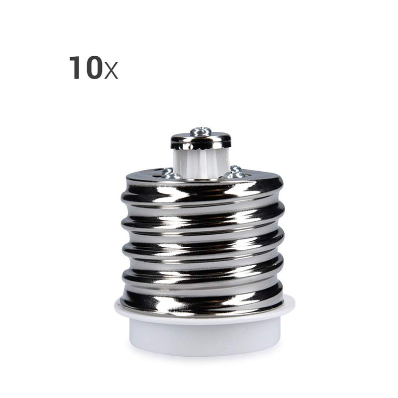 kwmobile 10x Lamp Socket Adapter Converter - E40 Socket to