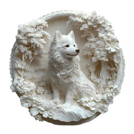 Wooden Puzzles for Adults, Wooden Jigsaw Puzzles for Adults Kids, 3D Paper Samoyed Unique Shaped Wood Puzzles Adult, Birthday Gifts for Friends Family Game, Home Decor(11.4 * 11.3in 200pcs)