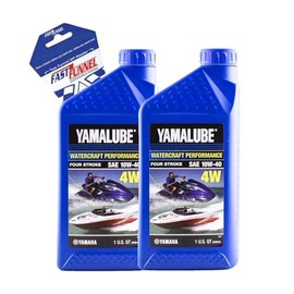 2 Pack Marine 10W-40 4-Stroke Oil Compatible With Yamaha (LUB-10W40-WV-12)
