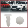HEROFFIX 30Pcs White Plastic Rivets Splash Guard Fastener Push Type