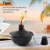 SNOGSWOG 6 Pack Metal Table Top Torches, 22oz Citronella Torches