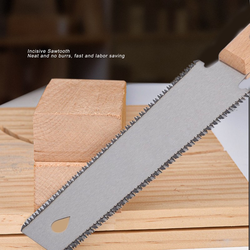 Hand Pull Saw with Beech Wood Handle SK5 Steel Blade