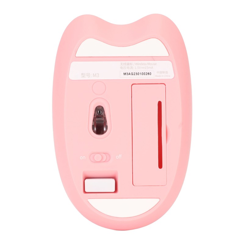2.4G Cat Wireless Mouse Mute USB Receiver Cute Portable 3