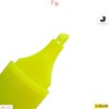 DOLLAR NeoGrip Highlighter Pens, YELLOW, Pack of 5, Chisel Tip