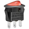 Heschen Red Round Rocker Switch Round ON-Off SPST 3 Terminals