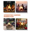 Mocomax Vertical Fire Pit Grate, Metal Portable Fire Place Log