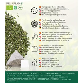 FRISAFRAN - Pennyroyal Infusion Menta Ecological in Pyramids | Digestive | Anti-Colds - 30Uds