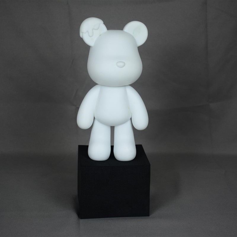 Coniuty Fluid Bear Painting Figurine, DIY Bear Figure for Home