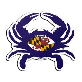 Maryland Flag Football (Purple) Crab Magnet