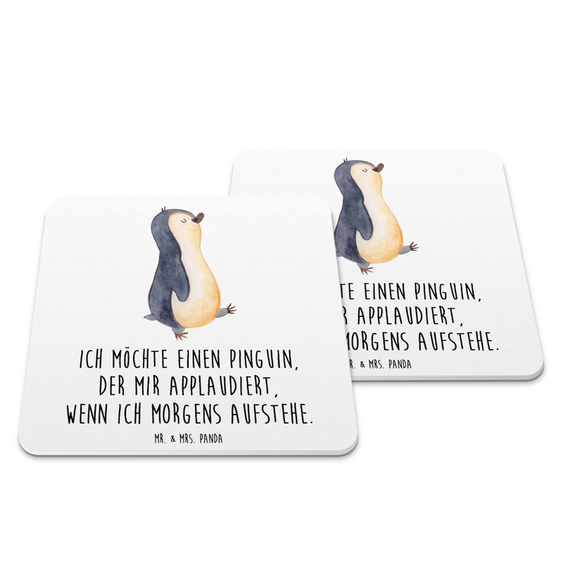 Mr. & Mrs. Panda 10er Set Untersetzer Set Pinguin marschieren