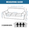 H.VERSAILTEX 4 Piece Stretch Sofa Covers for 3 Cushion Couch
