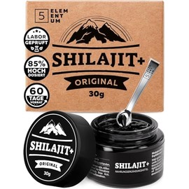 Shilajit Original Himalayas - High Dose 85% Fulvic Acid - 30g Х2-120 Day Supply - Premium Pure Shilajit High Dose From Himalya Hand Harvest Including 500mg Dosing Spoon