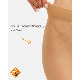 Nur Die Women's 719100/Fit in Form Tights, Beige (mandel 116), 9.5 (40-44/M)