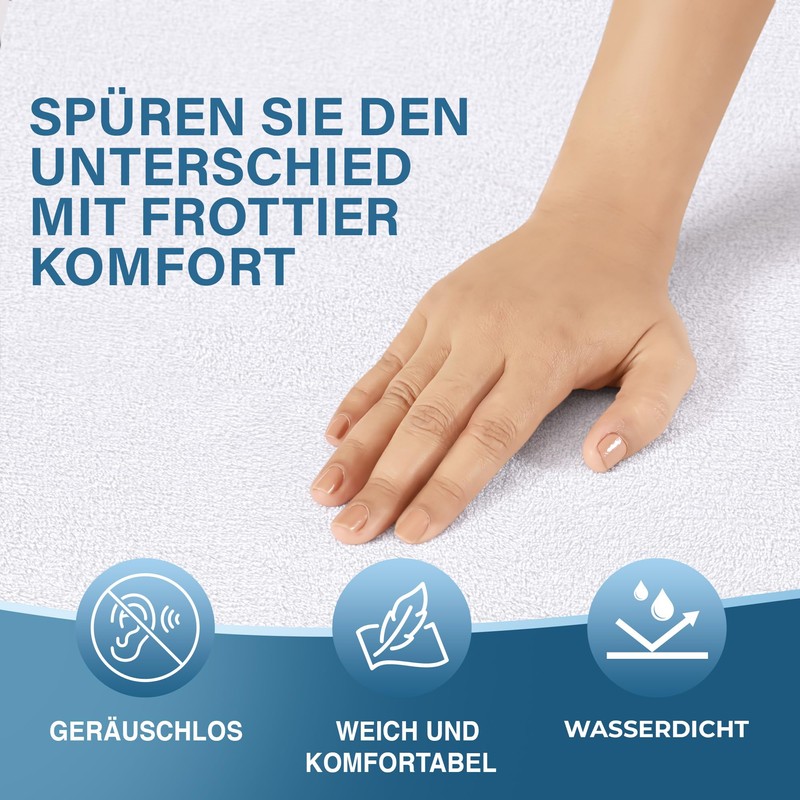 Utopia Bedding Mattress Protector, 140 x 190 cm, Waterproof, with