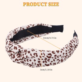 4Pcs Knotted Headbands for Women, Thick Headbands for Women Non Slip Boho Head Bands for Women's Hair, Wide Cute Head Bands for Womens Fashion Accessories