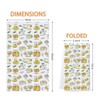 WCGXKO Cheese Themed Kitchen Towel (Cartoon Pattern, Cotton, 23"L x