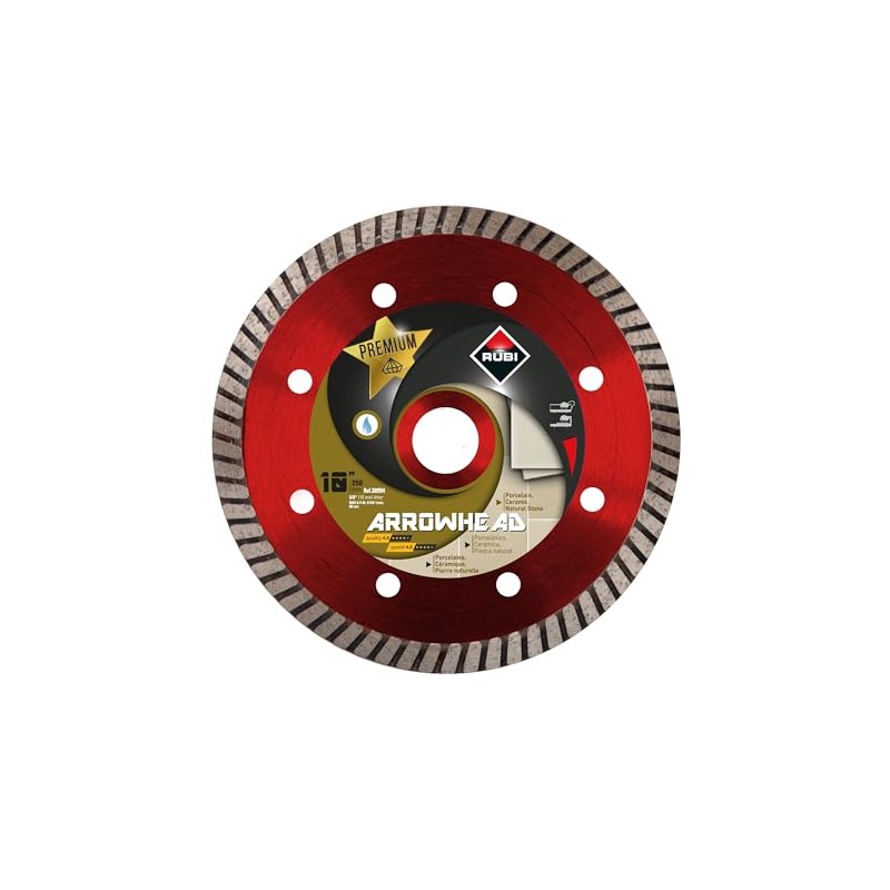 10" Diamond Blade Arrowhead Turbo Premium for Fine Porcelain Tiles