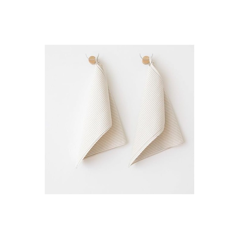 LinenMe Jazz 53% Linen 47% Cotton Tea Towels for Kitchen,