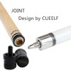 CUEELF Pool Cue Stick 58inch Hardwood Maple Pool Cue Billiard