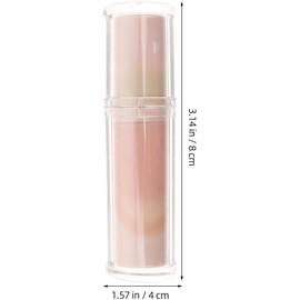 Brillo Labial Acabado Espejo y Alto Brillo, Bálsamo Labial Hidratante en Crema Rosa para Uso Prolongado y Efecto Duradero