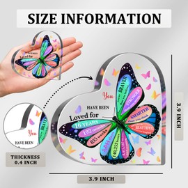 16 Year Old Girl Birthday Gifts, 16th Birthday Acrylic Sign, Inspirational Butterfly Keepsake Sign for Girls Boys, Happy 16 Birthday Gifts Idea for Daughter Girls, Table Desk for Home