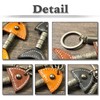 White Fang AZ165 Keychain, Keyring, Leather, Stylish, Retro, Charm, Fish,