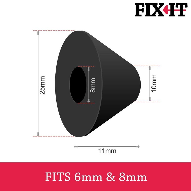 Fix It Non Slip 4X Rubbers to Secure Loose Toilet
