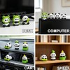 MaPctSy Cute Panda Mini Figurines for Car Dashboard Decor, 6
