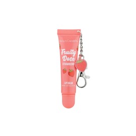 Beauty Creations - Fruity Dose Lip Balm Con Llavero, Hidratante Y Con Aroma A Frutas - Strawberry - 11 ml