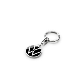 [VW Genuine] Volkswagen Key Holder with Logo Diameter 1.5 inches (37 mm) Black, schwarz