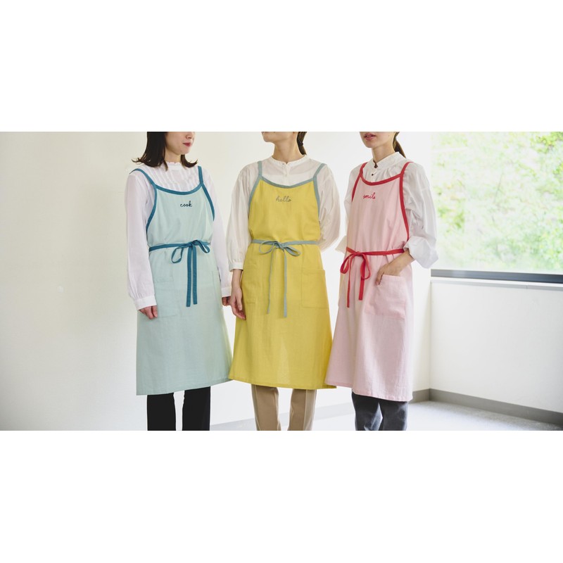 REP Lettered Apron, Yellow, Size: Approx. 33.5 x 33.5 inches