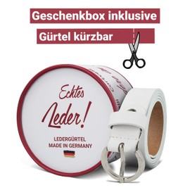 Cartvelli Women's Belt 2.5 cm with Gift Box Silver Clasp -