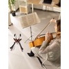 Musbeat Cello Stand with Bow Holder, Butterfly-Shape Floor Stand with