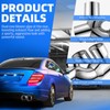 Dual Exhaust Tip,2.5" Inlet 3.5" Outlet 9.5" Length Punta De