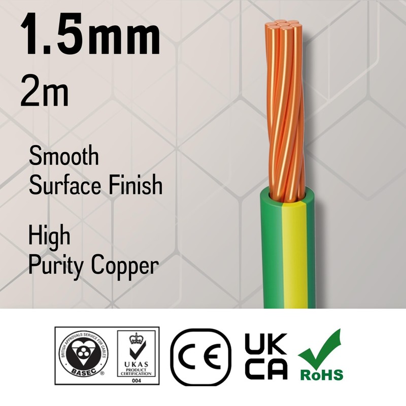 Primes DIY Single Core Conduit Cable 1.5mm Copper Wire Insulated