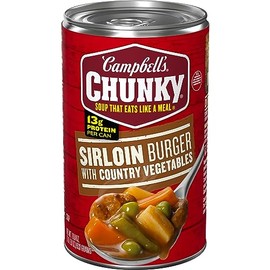 Campbell's Chunky Soup, Sirloin Burger with Country Vegetables, 18.8 Ounce
