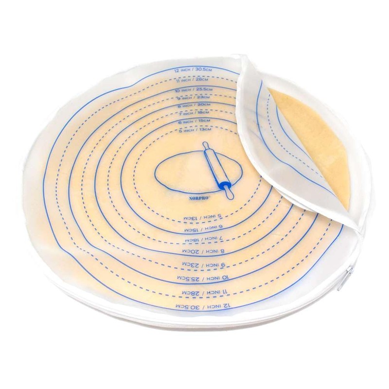 Norpro Silicone Pie Crust Dough Rolling Bag, Non-Stick Mess Free,