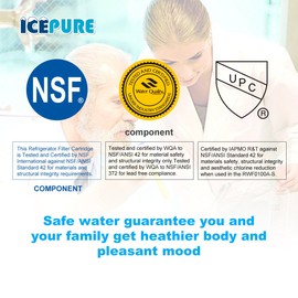 ICEPURE Replacement Refrigerator Water Filter for LG LT500P, 5231JA2002A, ADQ72910901, ADQ72910907, Kenmore GEN11042FR-08, 9890, 469890, 46-9890 [2PACK]