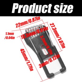 Wvapzwr - 20 piezas de clip de resorte para lámpara de techo, longitud de 45 mm, diodo emisor de luz, accesorios de iluminación empotrados para lámpara de techo, clips de muelles de iluminación