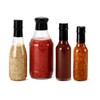 B2) 52x55 Black Plastic PERFORATED Shrink Bands for Jar/Bottle Caps
