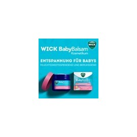 WICK BabyBalsam Economy Set 2 x 50 g. Moisturises and contributes to soothe and relaxation of your baby. With the scent of rosemary and lavender, for babies from 6 months