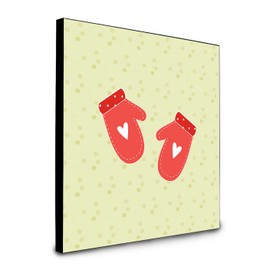 Caroline's Treasures Oven Mitts on Green Artwork Panel Wall-Decor, Multicolor