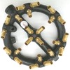 9 Inch High-powere 23 Jets Burners (Propane Gas) (23 Brass
