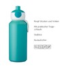 Mepal Campus Pop-Up Water Bottle with Flip-Up Replacement Cap Leak-Proof