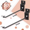 Moxweyeni 100 Pack Slatwall Hooks, 6 and 8 Inch Slatwall