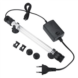 Submersible UV Light Sterilizer Waterproof Clean Green Algae Lamp for Aquarium Fish Tank (7W)